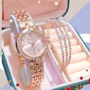 Classy New Arrival Stylish Attractive Ethnic Rose Gold Bracelet Look Analog Watch for Girls & women watch