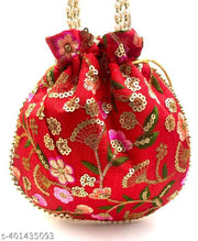 Women Potli Bags,  Designer Potly Hand Embroidered Party Wear festive Potli Bags for wedding