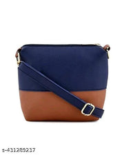 "Chic Handbag and Sling Bag Pack of 4 - Perfect for Women & Girls" | Women's Handbag Pack | Girls' Sling Bag Combo | 4-Piece Bag Set | Women's Fashion Bags | Blue HandBag | Bag