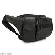 Latest Unisex Genuine Leather Waist Pouch Bag with Adjustable Length Leather Waist/Fanny Bag