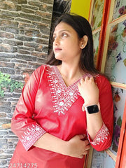 embroidery rayon kurti
