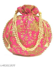 Embroidery Latest Colourful jaipuri Potli's for Women's Girls