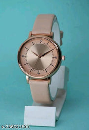  Dhara Time Branded Best Quality Ethnic Embossed Designer Shine Round Dial with Slim Fit Alluring Leather Belt Women Analog Watches for Girls