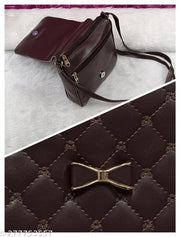 Classic versatile women Brown PU sling bags/Full hand work bag/sling bag for women/party wear bag for women/long bag for women/wedding bag for women/Small sling bags/Premium PU leather sling bags for women