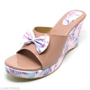 Wedges Casual Floral Heel For Women Block Heel Sandal For Women,casual Heel,Heels Slipper,Footwear,Chappal,Girls Heels