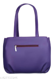 Purple Artificial Vegan leather Office & daily use hand bags,  women handbag, Women bags, Ladies bag, ladies purse