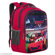Myron 35L Car printed backpack 1st/2nd/3rd/4th & 5th Class Light Weight Beautiful for Boys & Girls Waterproof School Bag