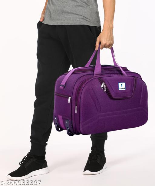 Frontsy Polyester 65 L Travel Duffle bags for travel With Wheels Trolley Men and Women