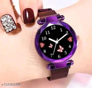 Magnet Strap Premium Quality Graceful Stylish Wrist Watch for Women & Girls