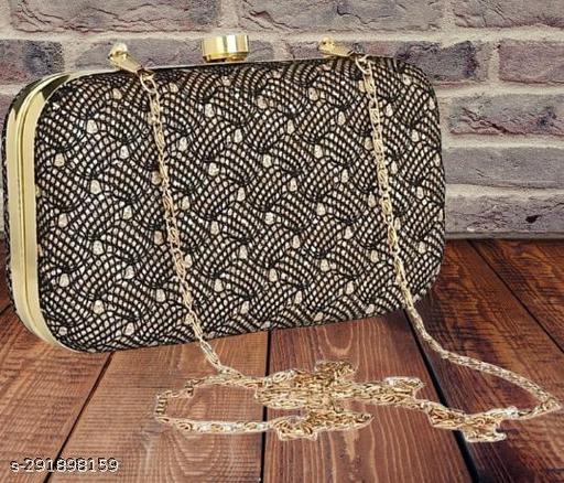 FANCY TRENDY WOMEN BOX CLUTCH WITH CHAIN SLING PARTY WEAR BRIDAL CLUTCH PURSE Fashionable Beautiful Handmade Embroidery Bridal Party Wedding