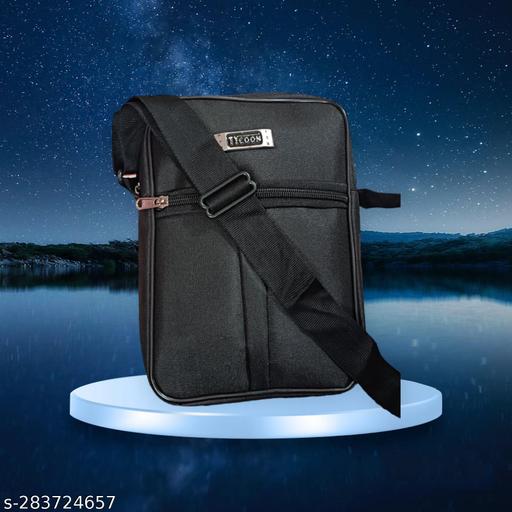 Men Bag Stylish and Latest Sling Bags for Office and Travel Use Black Color Bag