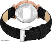 Timeless Antique Dial Analog Watch with Comfortable Leather Strap (Black)