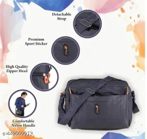 Unisex Sling Bag for Men Cross Body Utility Travel Office Business Messenger one Side Bag for Men and Women Unisex with Adjustable Strap (Pack of 1)