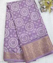Dola Jaquard Woven Printed Saree With Blouse