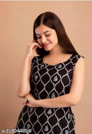 Sleeveless Kurti  Channel Flower