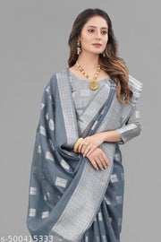 Linen Cotton Saree