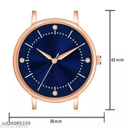 JMH ENTERPRISE Branded Best Quality Ethnic Embossed Designer Shine Round Dial With Slim Fit Alluring Leather Belt Women Analog Watch For Girls