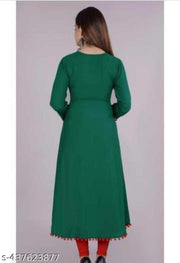 Women Embroidered Rayon Anarkali Kurta