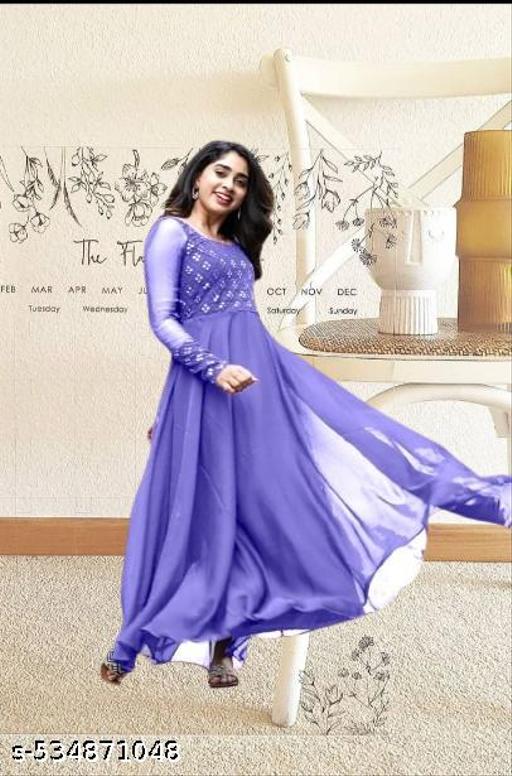 New Georgette Plain Kurta Collaction
