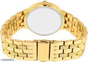 MKR Store New Golden Stone Studded Sekou Wrist Watch For Men & Women Analog Watches STYLISH AND TRENDY ANALOG WATCH FOR GIRLS AND WOMEN WATCH BEAUTIFUL GIRLS WATCH BIRTHDAY GIFT WATCH