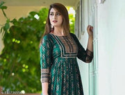 rayon printed gown