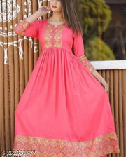 Women printed anarkali kurti