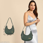 Dixon Dixon Dark Green Women Sling Bag Casual Half Moon Unique Design Shoulder Side Sling Bag For Women