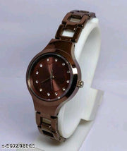 Best Quality Ethnic Embossed Designer Shine Round Dial Watches for Girls