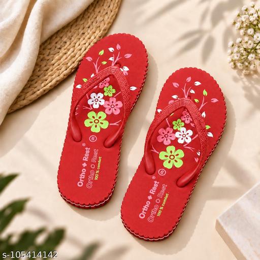 Ortho +Rest Extra Soft & Comfortable Hawai slippers for women | Orthopedic & Diabetic slippers for women |Ortho Comfortable Home slippers for women| Ortho Chappals