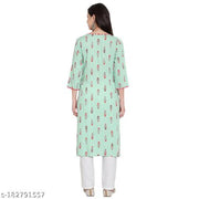 Pista Green Beautiful Rayon Women Kurta ( AK-3151)