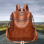 MomsyStore Leather Backpacks For Girls And Women