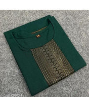 Women's Heavy Cotton  Stylist Kurti for Women and girls