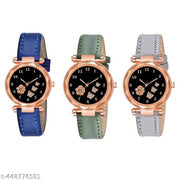 ButterFlyy Dial Combo Watch For Girls