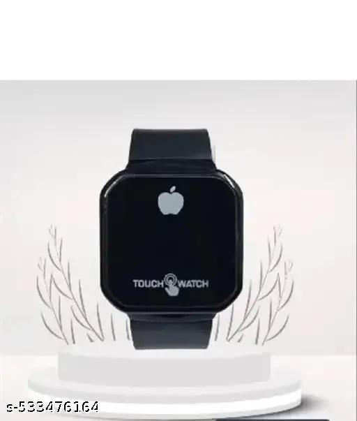 Latest Design Black Colour Touch Screen Led Green light Touch Screen Watch for Teenagers Boy's and girl's With Attractive look's (Age 6 to 13 years)