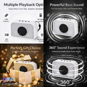DPM Bluetooth Karaoke Sound Speaker with Mic Wireless Audio System for Singing and Party Use