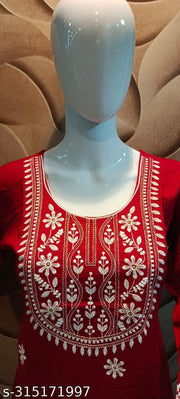 Women white buety kurti