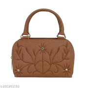 DECENT Women Multipurpose Mini Handbag Multi Layered Pockets | Gorgeous Attractive Women Handbags | MULTICOLOR WOMEN HAND BAG | Ethnic Embroidered Women Girls Clutch, Hand Purses, Wallet | Casual Brown Clutch