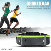 Running Belt with Waterproof Adjustable Elastic Strap, Sweatproof waistpacks with Large Capacity, Perfect for Running and Outdoor Activities, Black, One Size, Sports