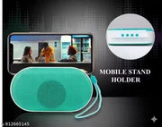 Portable Bluetooth Speaker – Mini Wireless Speaker with Rich Bass, Built-in Mic, and Carry Strap (Teal/White)