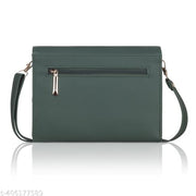 adjustable 5 zipper pocket with card holder premium stylish leather sling bag