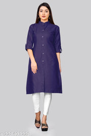 COLLR PLAIN KURTI