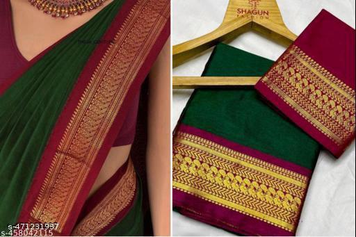 Cotton Silk Saree With Blouse Piece