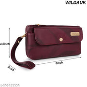 WILDAUK  Casual, Formal, Party Maroon Attractive Clutch