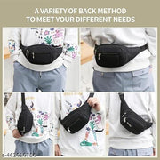 Waist Bag for Men Women - Corss Body Sling Bag for Travel | Travel Pouch Sling Bag | Chest Bag Easy to Carry | Wallet Passport Cards Holder