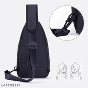 Cross Body Bag for Men, Stylish Shoulder Bag Chest Bags for travel CHEST BAG (BLACK