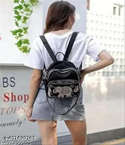 New Womens Korean Bags | Women's trending backpack | Black women's backpack | Women's travel backpack | Backpack for office | ( BLACK )