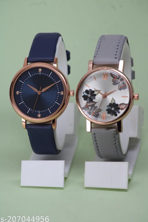 New Ethnic Flower Designer Leather Belt Analog Watches for Women Watches for Girls
