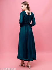 Fabfairy Embroidered A-Line Georgette Kurta