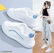 LOVINA, Women's Synthetic , White Casual Sneakers Shoes