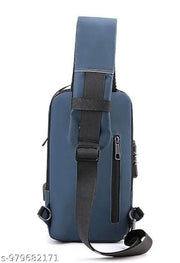Waterproof Polyester Slim Unisex Crossbody Sling Bag Chest Backpack Men's Shoulder Bag, Leisure Travel Handbag, Hard Shell Anti-Theft Chest Bag
